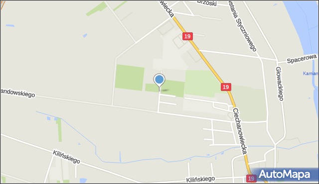 Siemiatycze, Chabrowa, mapa Siemiatycze