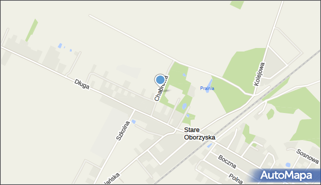 Stare Oborzyska, Chabrowa, mapa Stare Oborzyska