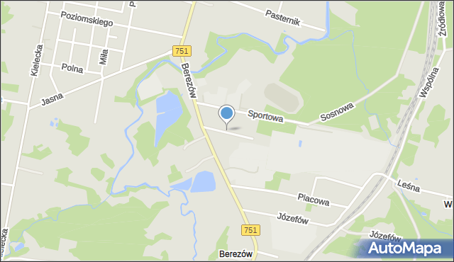 Suchedniów, Choroszewskiego Wincentego, inż., mapa Suchedniów