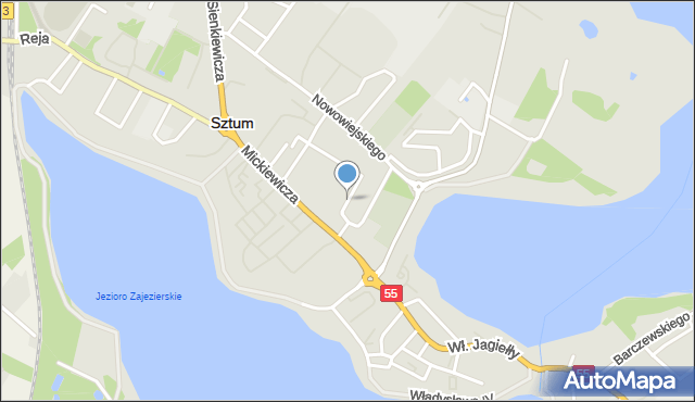 Sztum, Chełmińska, mapa Sztum