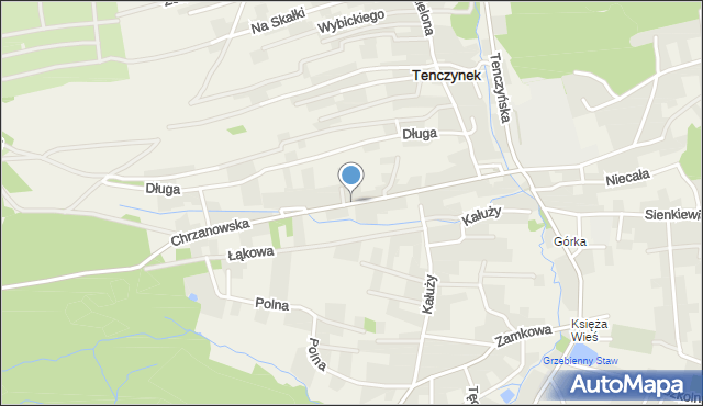 Tenczynek, Chrzanowska, mapa Tenczynek