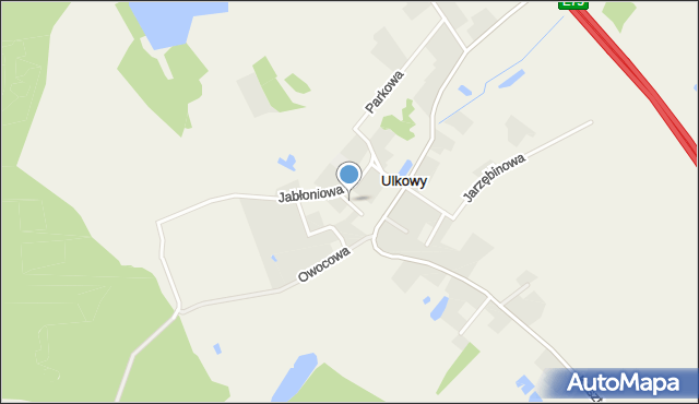 Ulkowy, Chmielna, mapa Ulkowy