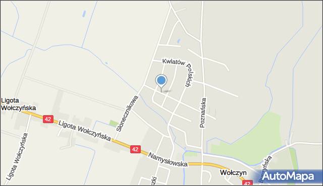 Wołczyn powiat kluczborski, Chabrów, mapa Wołczyn powiat kluczborski
