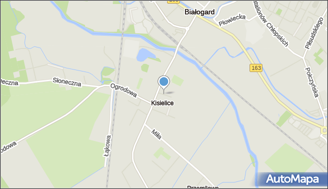 Białogard, Cicha, mapa Białogard