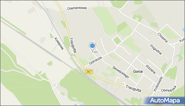 Boguszów-Gorce, Cicha, mapa Boguszów-Gorce