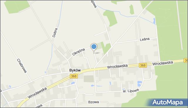 Byków, Cicha, mapa Byków