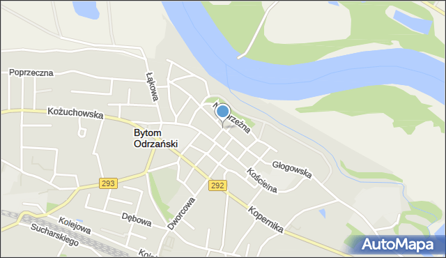 Bytom Odrzański, Ciemna, mapa Bytom Odrzański