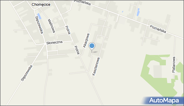 Chomęcice, Cisowa, mapa Chomęcice