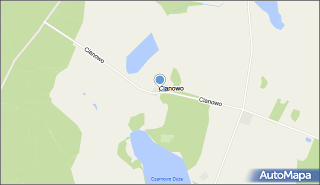 Cianowo, Cianowo, mapa Cianowo