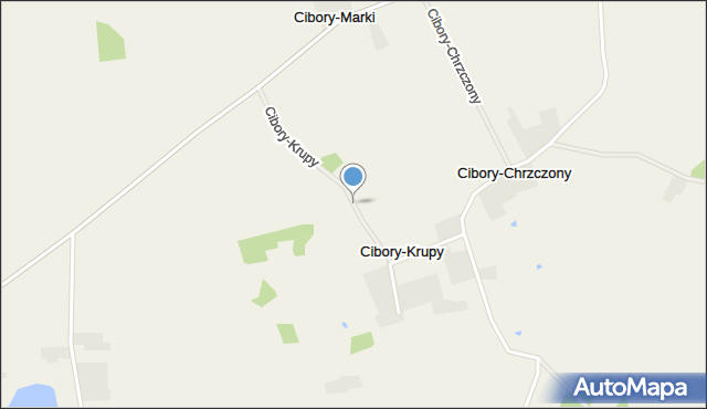 Cibory-Krupy, Cibory-Krupy, mapa Cibory-Krupy