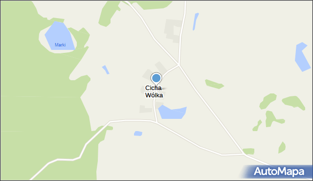 Cicha Wólka, Cicha Wólka, mapa Cicha Wólka