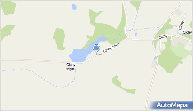 Cichy Młyn, Cichy Młyn, mapa Cichy Młyn