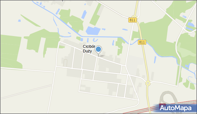 Cicibór Duży, Cicibór Duży, mapa Cicibór Duży