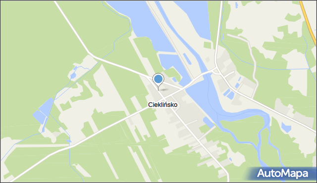 Cieklińsko, Cieklińsko, mapa Cieklińsko