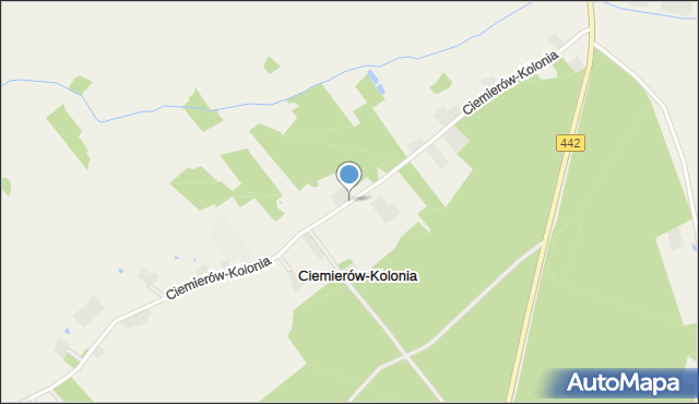 Ciemierów-Kolonia, Ciemierów-Kolonia, mapa Ciemierów-Kolonia