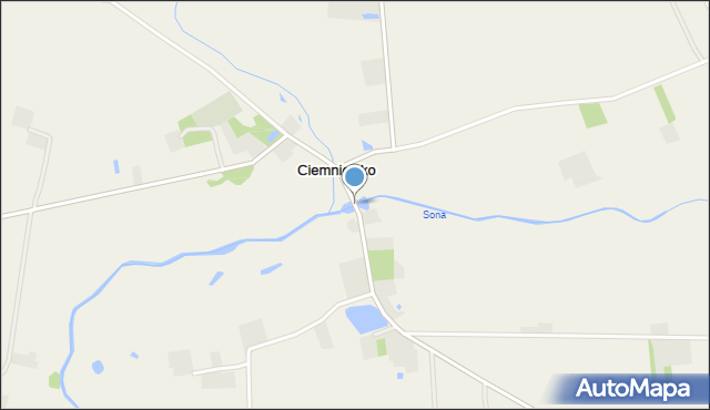 Ciemniewko, Ciemniewko, mapa Ciemniewko