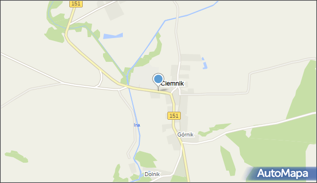 Ciemnik, Ciemnik, mapa Ciemnik