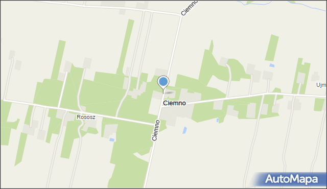 Ciemno gmina Kamionka, Ciemno, mapa Ciemno gmina Kamionka