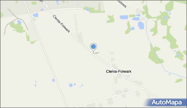Cienia-Folwark, Cienia-Folwark, mapa Cienia-Folwark