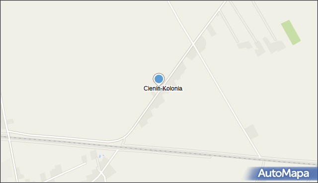 Cienin-Kolonia, Cienin-Kolonia, mapa Cienin-Kolonia