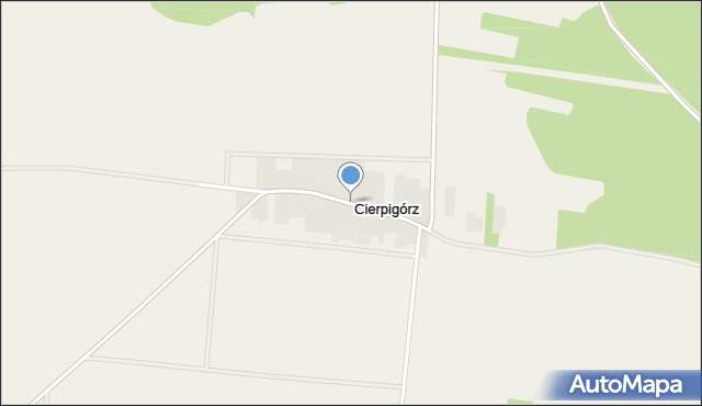 Cierpigórz gmina Przesmyki, Cierpigórz, mapa Cierpigórz gmina Przesmyki