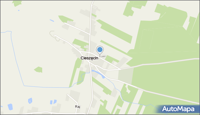 Cieszęcin, Cieszęcin, mapa Cieszęcin