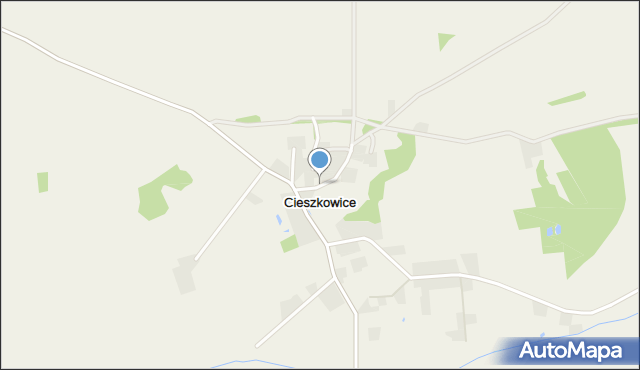 Cieszkowice, Cieszkowice, mapa Cieszkowice