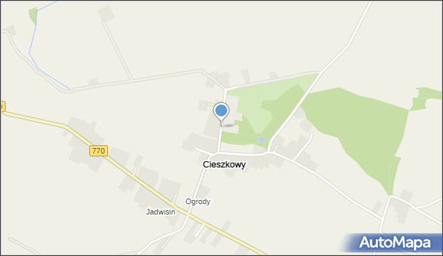 Cieszkowy, Cieszkowy, mapa Cieszkowy