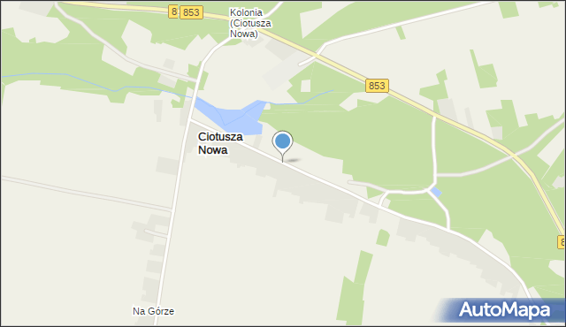 Ciotusza Nowa, Ciotusza Nowa, mapa Ciotusza Nowa