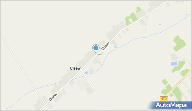 Cisew, Cisew, mapa Cisew