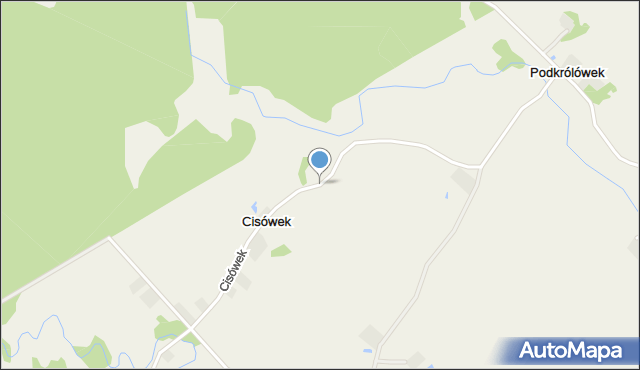 Cisówek gmina Nowinka, Cisówek, mapa Cisówek gmina Nowinka