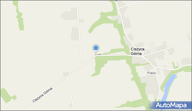 Ciszyca Górna, Ciszyca Górna, mapa Ciszyca Górna