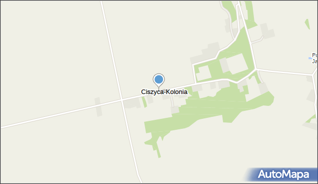 Ciszyca-Kolonia, Ciszyca-Kolonia, mapa Ciszyca-Kolonia