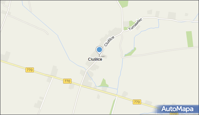 Ciuślice, Ciuślice, mapa Ciuślice