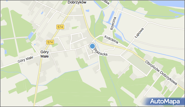 Dobrzyków, Cicha, mapa Dobrzyków