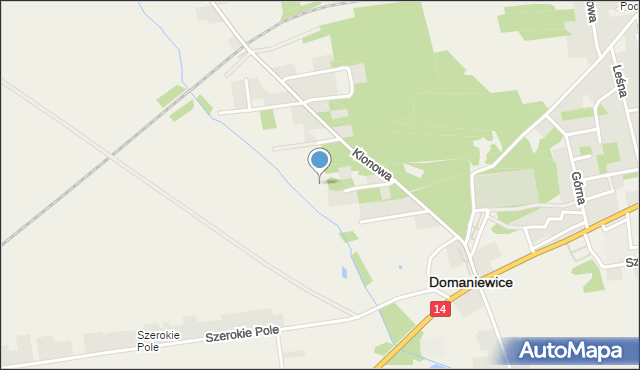 Domaniewice powiat łowicki, Cichociemnych, mapa Domaniewice powiat łowicki