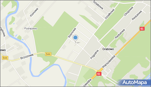 Drężewo, Cisowa, mapa Drężewo