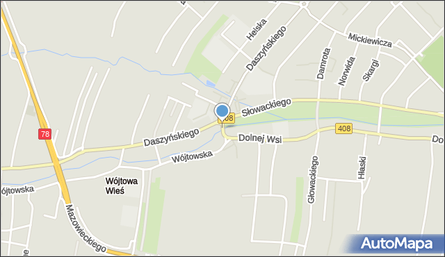 Gliwice, Ciupków, mapa Gliwic