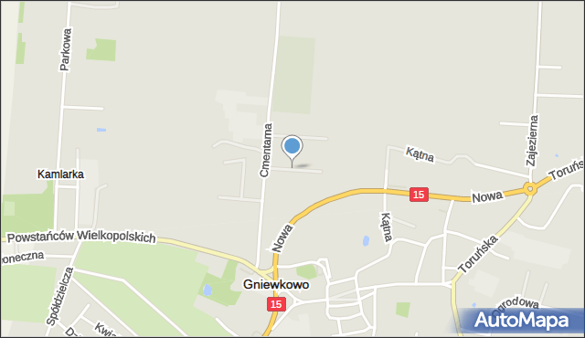 Gniewkowo powiat inowrocławski, Cicha, mapa Gniewkowo powiat inowrocławski