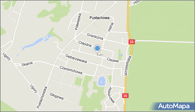 Gniezno, Cisowa, mapa Gniezna