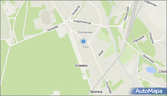 Goleniów, Ciołkowskiego Konstantego, mapa Goleniów