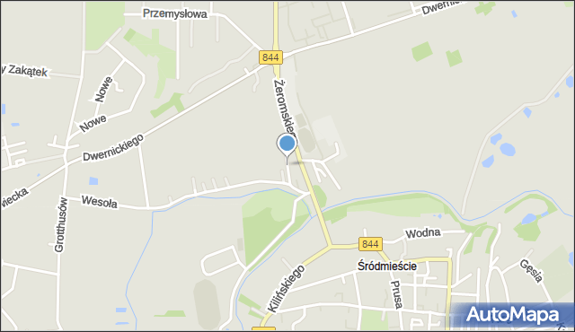 Hrubieszów, Cicha, mapa Hrubieszów