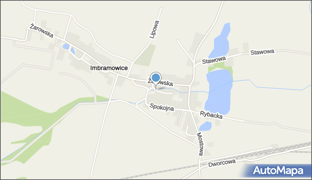 Imbramowice gmina Żarów, Cicha, mapa Imbramowice gmina Żarów