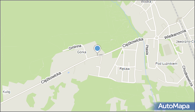 Jaworzno, Ciężkowicka, mapa Jaworzno