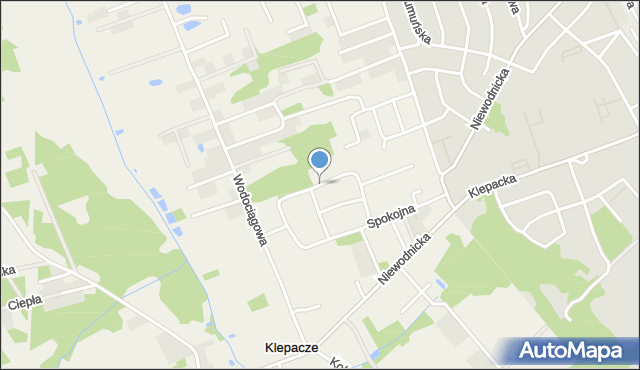 Klepacze gmina Choroszcz, Cicha, mapa Klepacze gmina Choroszcz