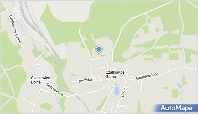 Krzeszowice, Cicha, mapa Krzeszowice