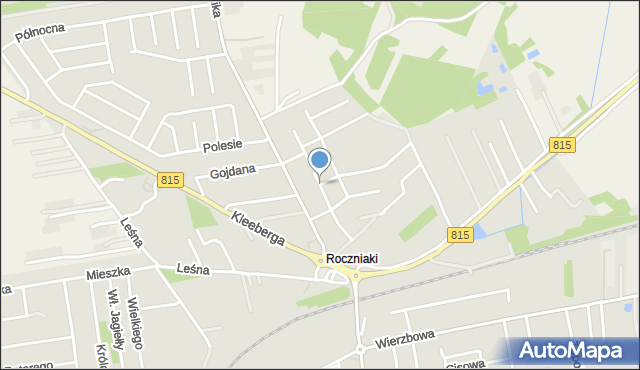 Lubartów, Ciołkowskiego Konstantego, mapa Lubartów