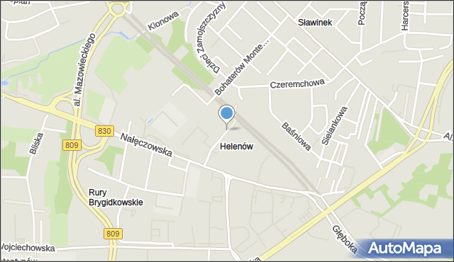 Lublin, Cisowa, mapa Lublina