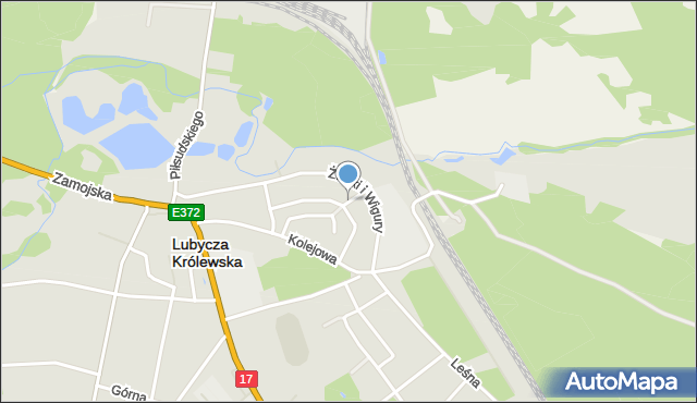 Lubycza Królewska, Cicha, mapa Lubycza Królewska