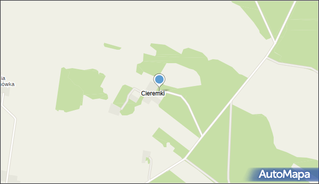 Michnówka, Cieremki, mapa Michnówka